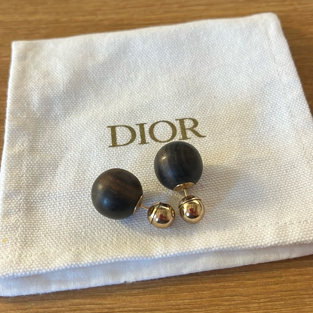 Christian Dior Tribales Earrings | Gold and Wood ✨